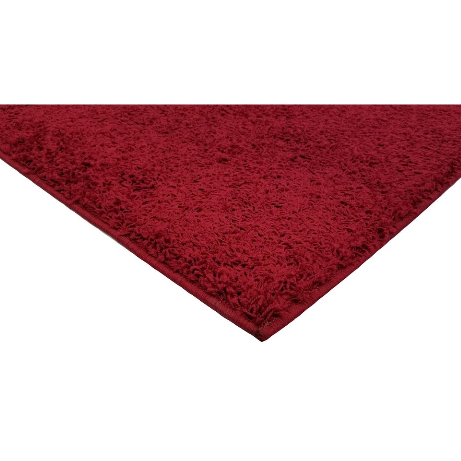 Homedora Super Soft Shaggy Area Rug in Red - image-3