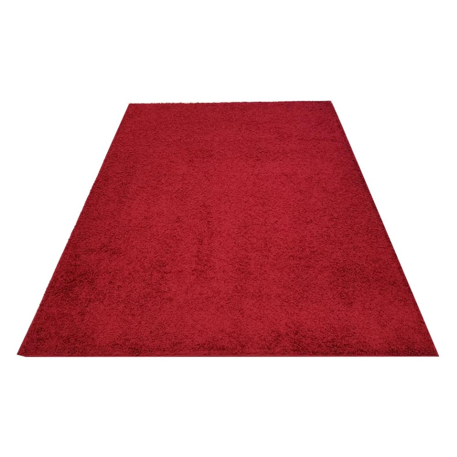 Homedora Super Soft Shaggy Area Rug in Red - image-7