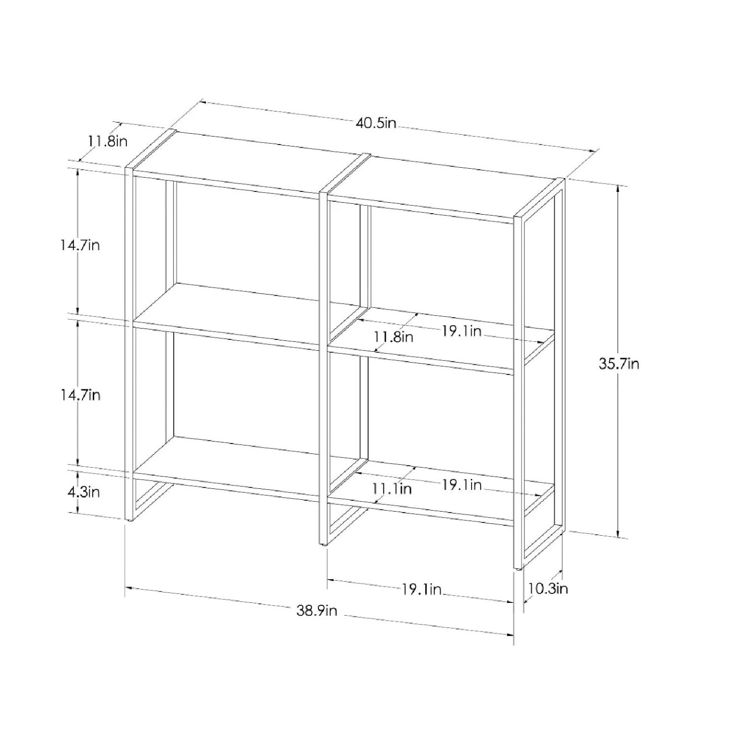 Target Paulo 2 Shelf Bookcase - image-3