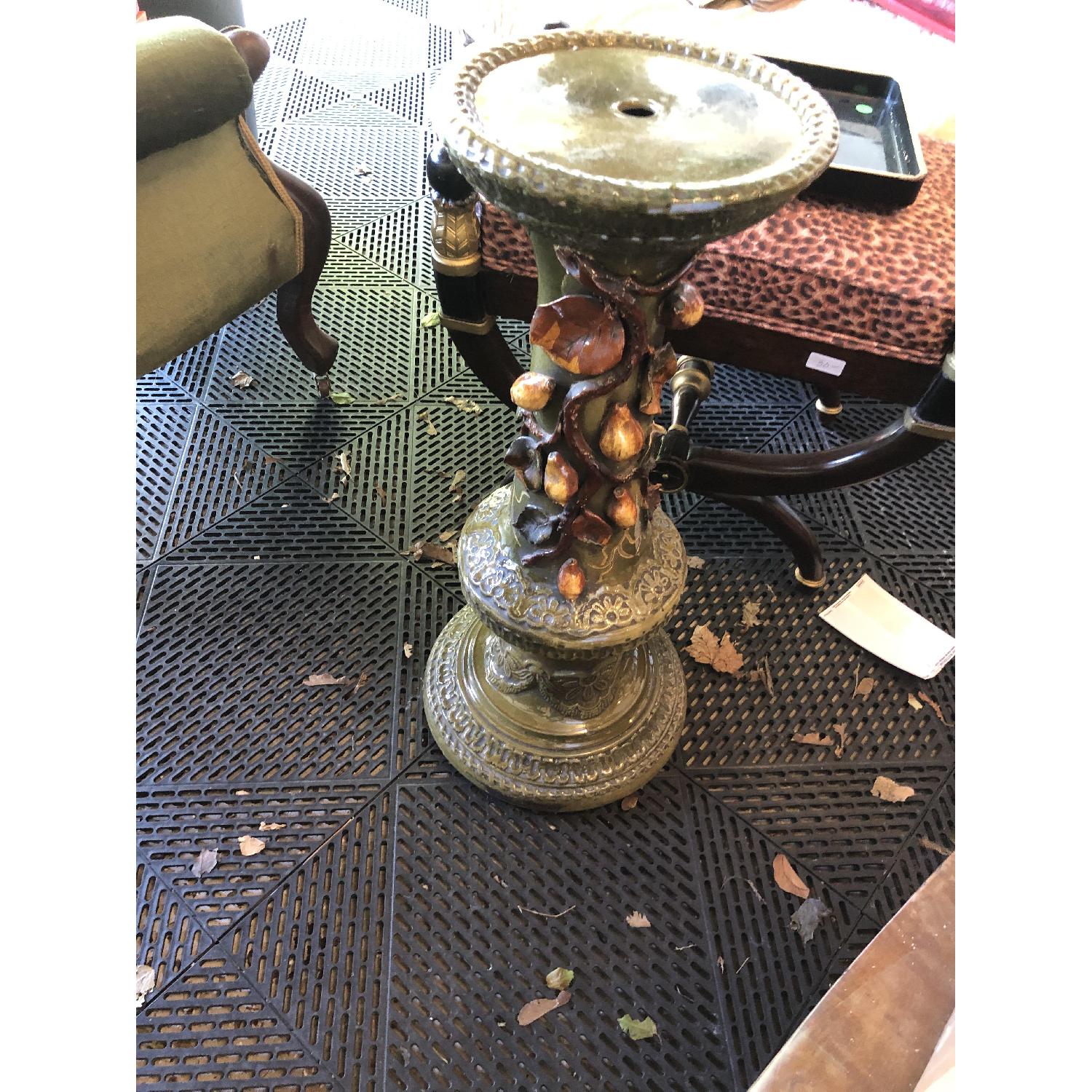 Ceramic Bird Bath Pedestal - image-2