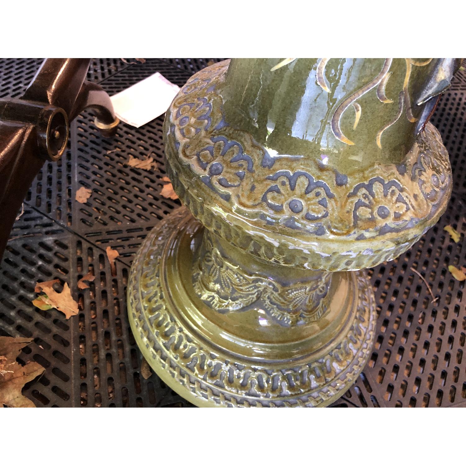 Ceramic Bird Bath Pedestal - image-3