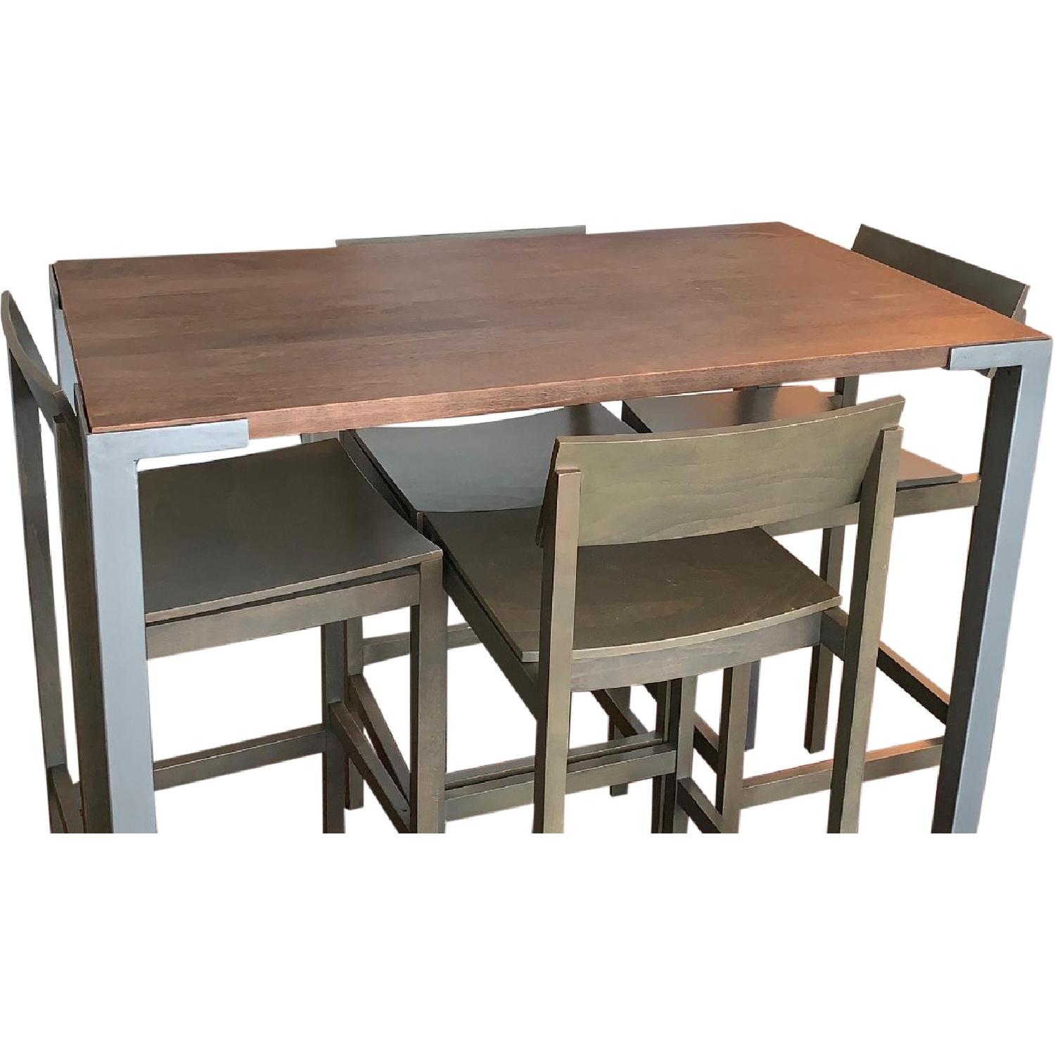 CB2 Stilt High Dining Table w/ 4 Chairs AptDeco