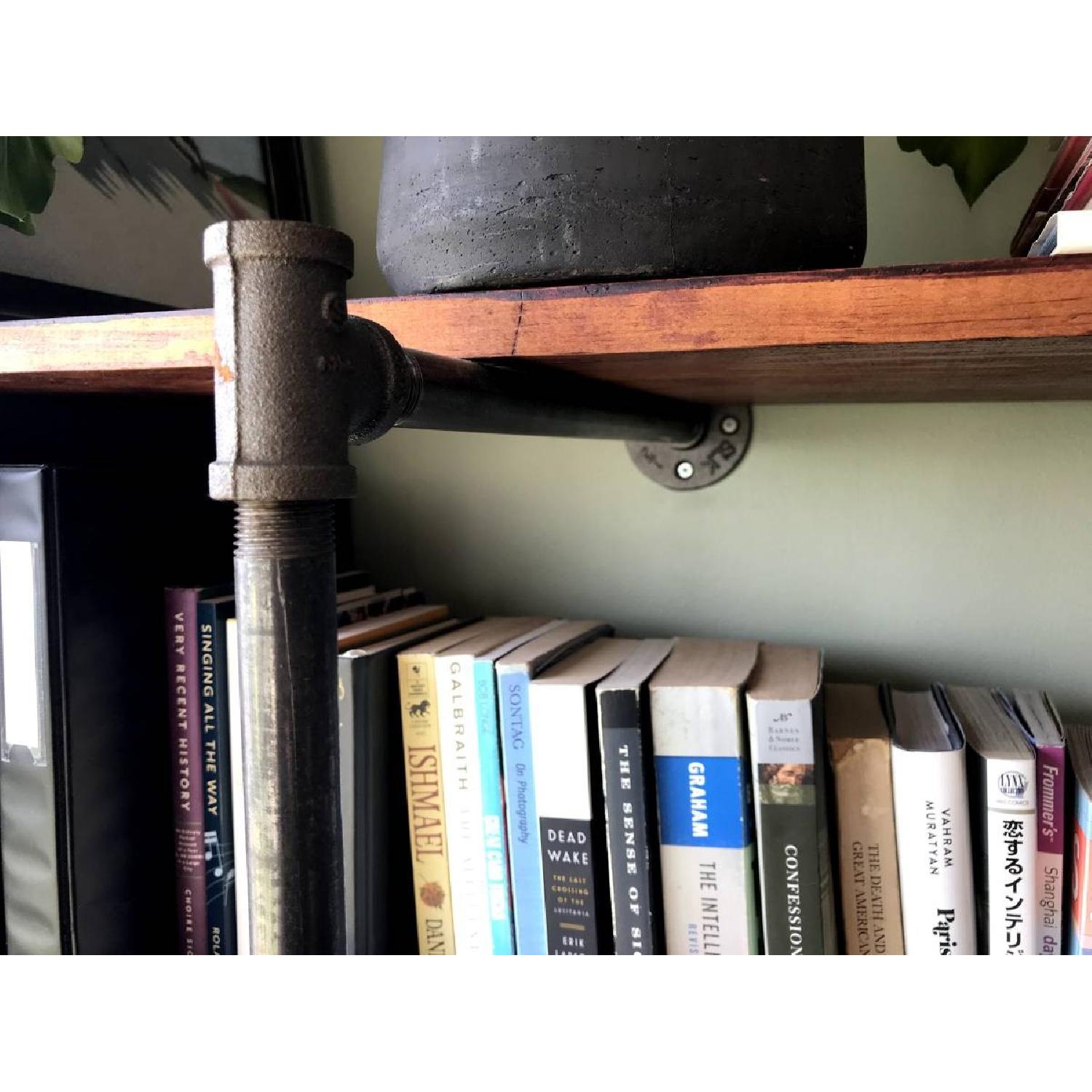 Industrial Chic Gas Pipe Bookshelves AptDeco