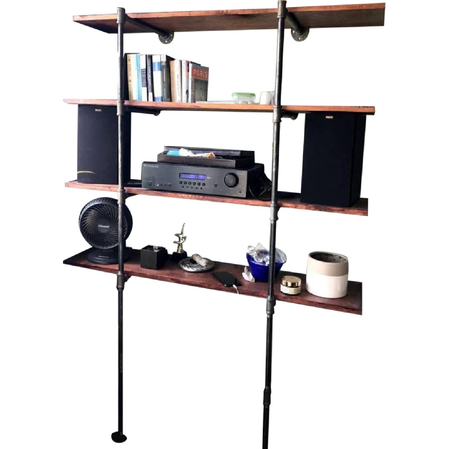 Industrial Chic Gas Pipe Bookshelves AptDeco