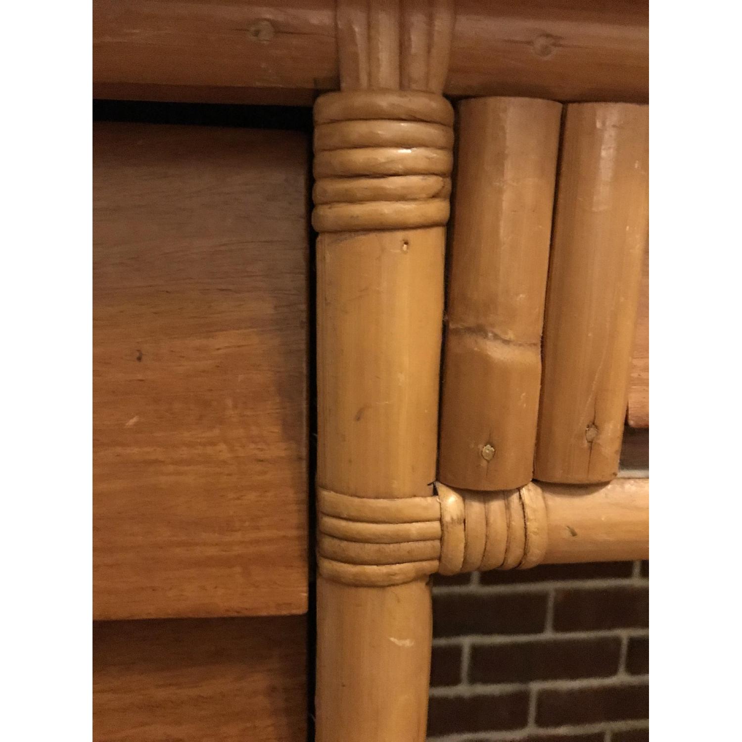 Vintage 1970's Bamboo Style Desk - image-4