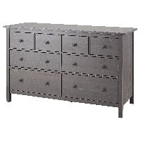Ikea Hemnes Gray Stained Wood 8-Drawer Dresser - AptDeco Ikea Hemnes Gray Stained Wood 8-Drawer Dresser - AptDeco