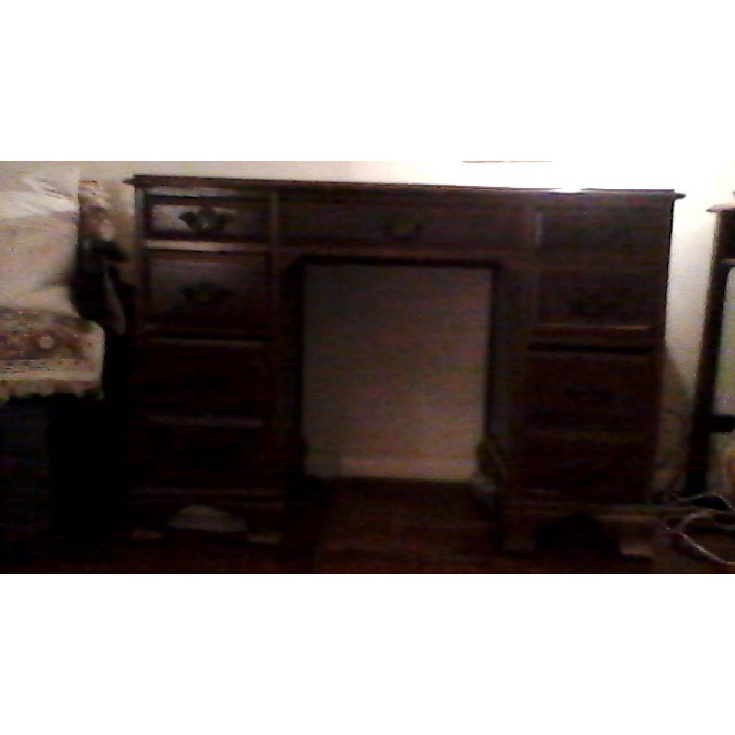 Antique Wood Desk - image-3