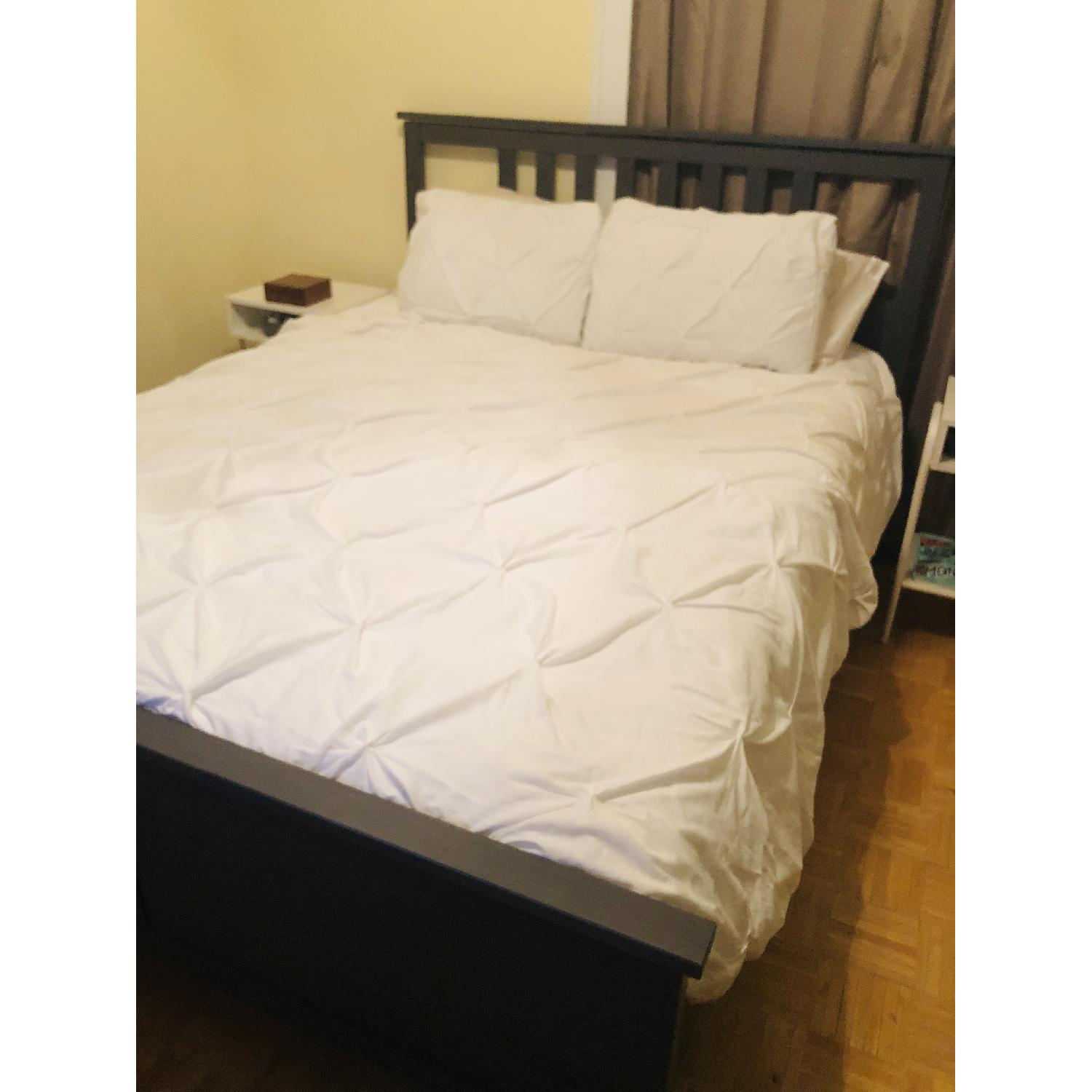 Ikea Hemnes Queen Bed Frame w/ Slats - image-1