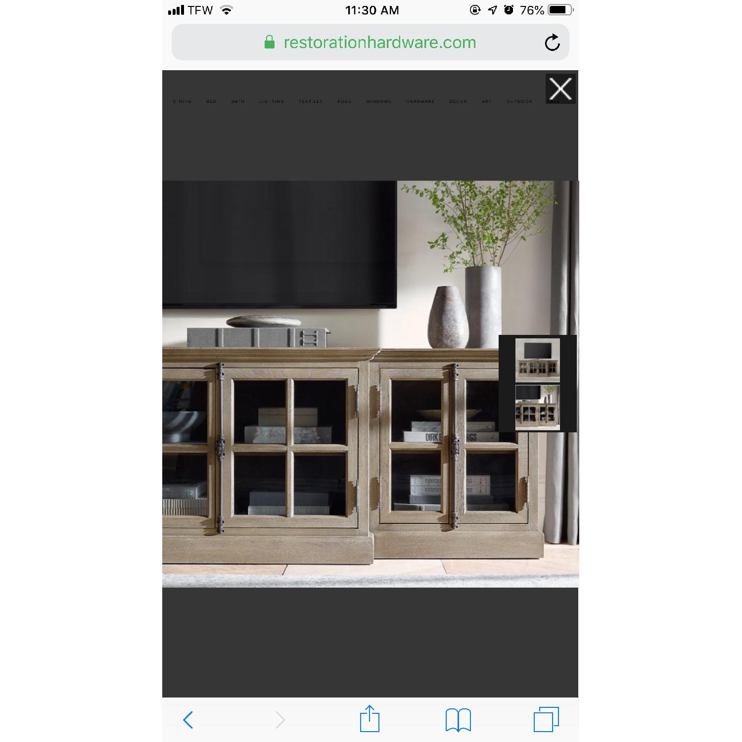 Restoration Hardware French Casement Media Console - image-4