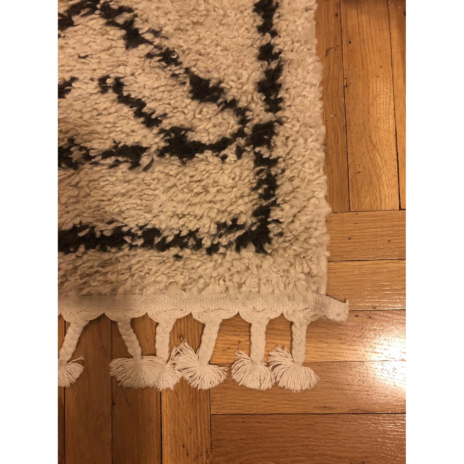 Moroccan Diamond Shag Runner Rug - image-2