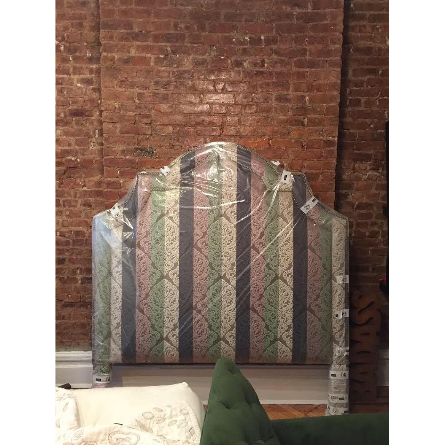 Ballard Designs Custom Queen Headboard w/ Nailheads - image-1