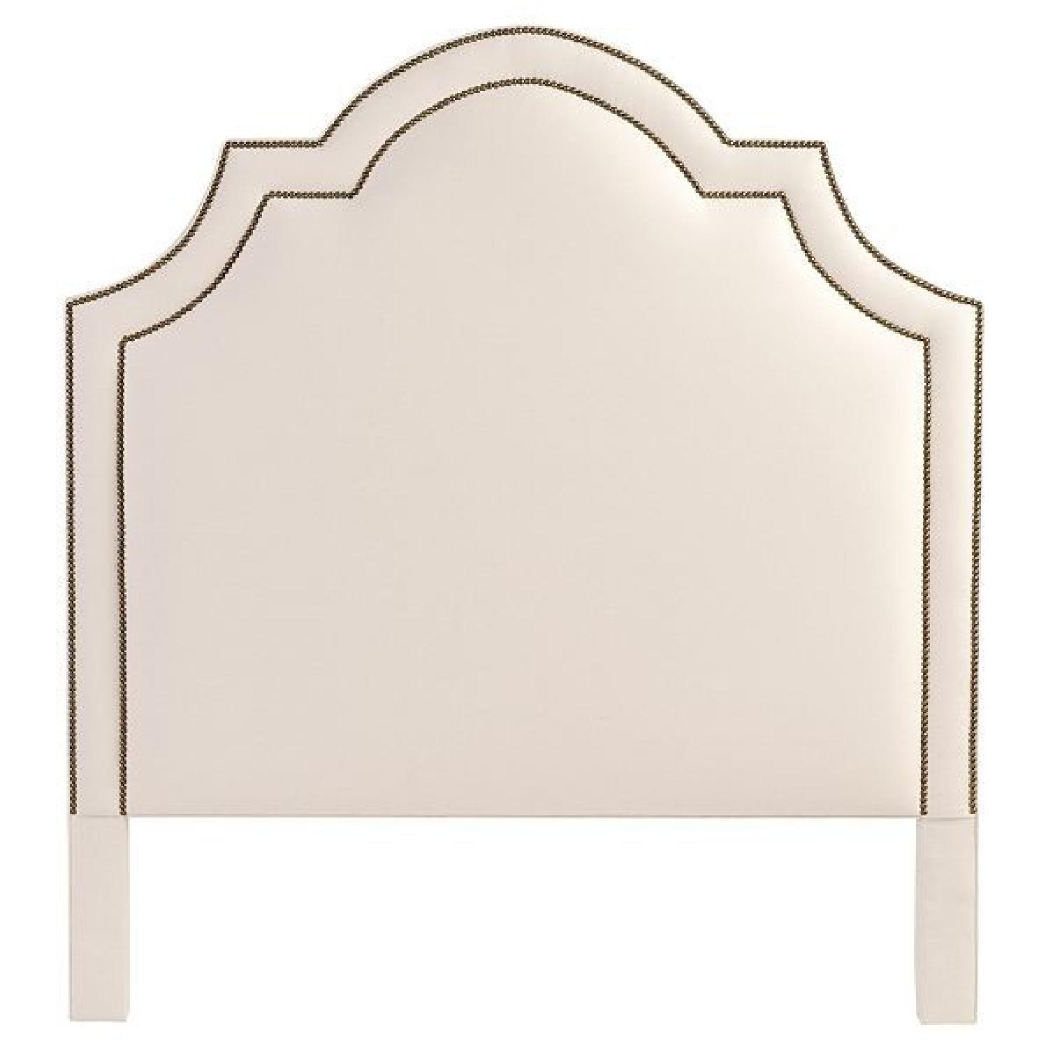 Ballard Designs Custom Queen Headboard w/ Nailheads - image-2