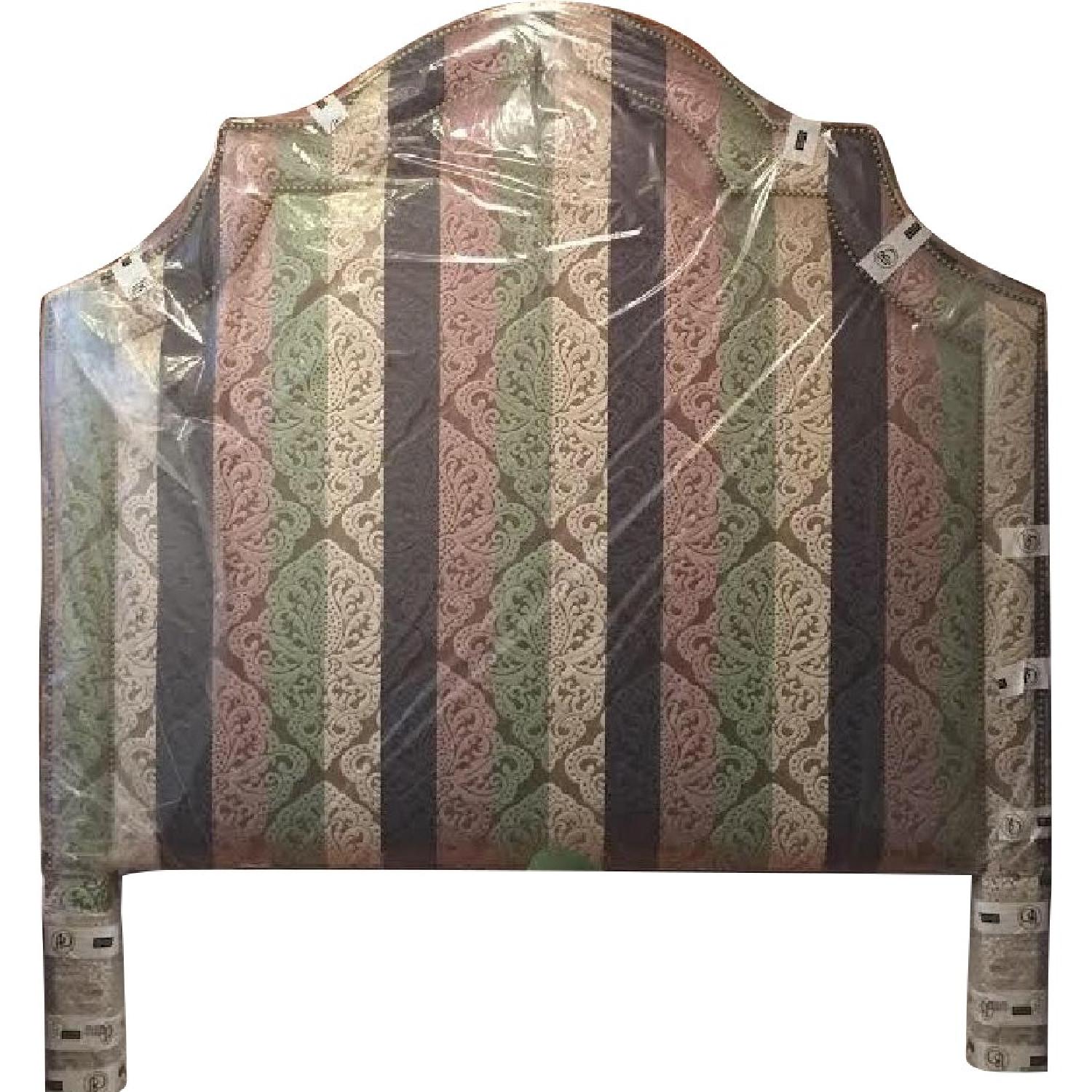 Ballard Designs Custom Queen Headboard w/ Nailheads - image-0