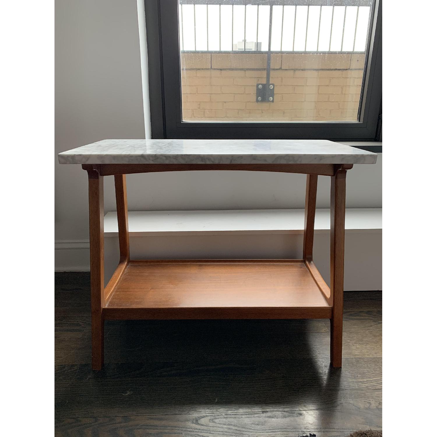 West Elm Marble Side Table - image-1