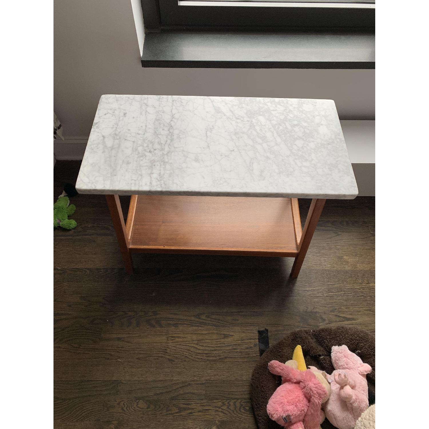 West Elm Marble Side Table - image-2