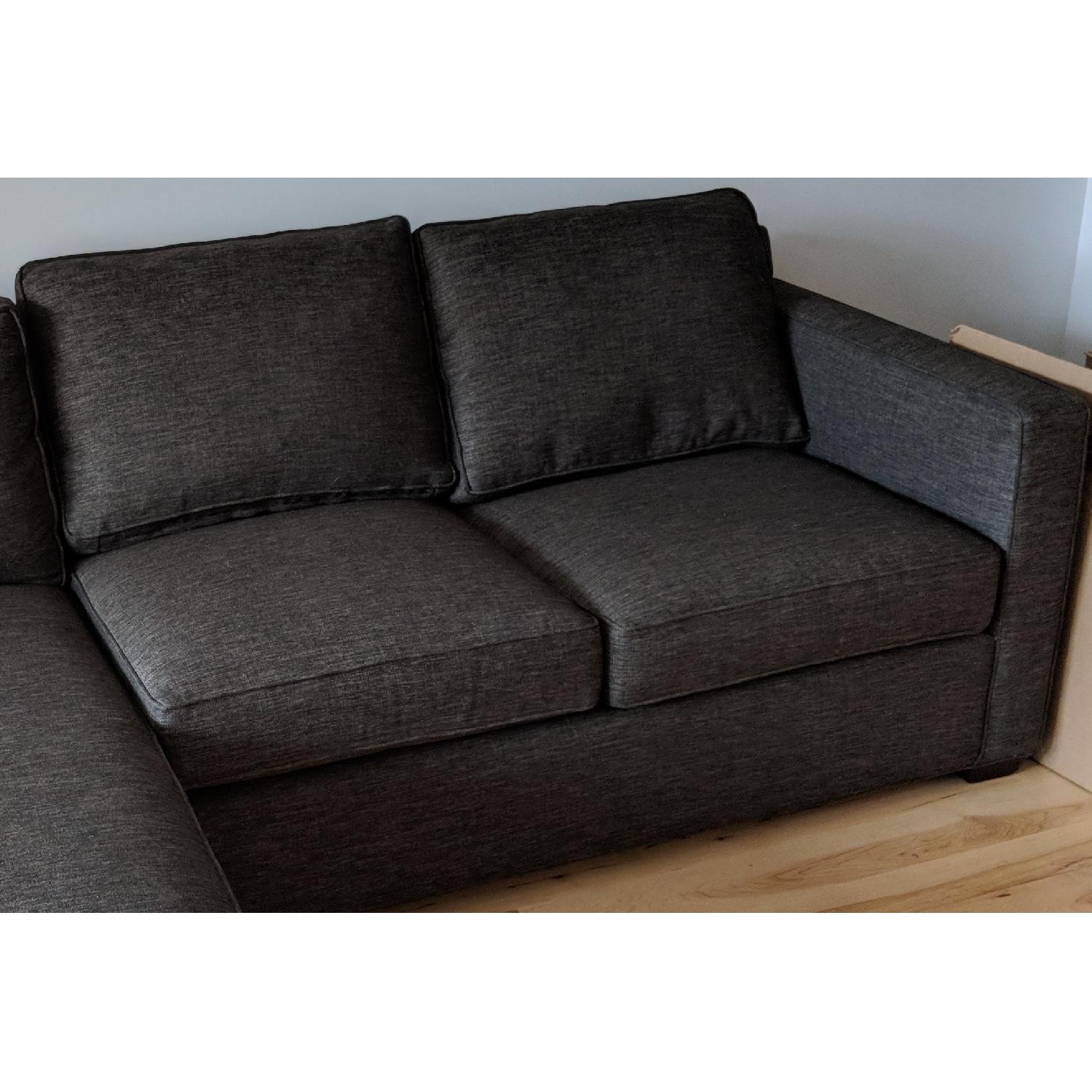Crate & Barrel Barrett 2Piece Sectional Sofa AptDeco