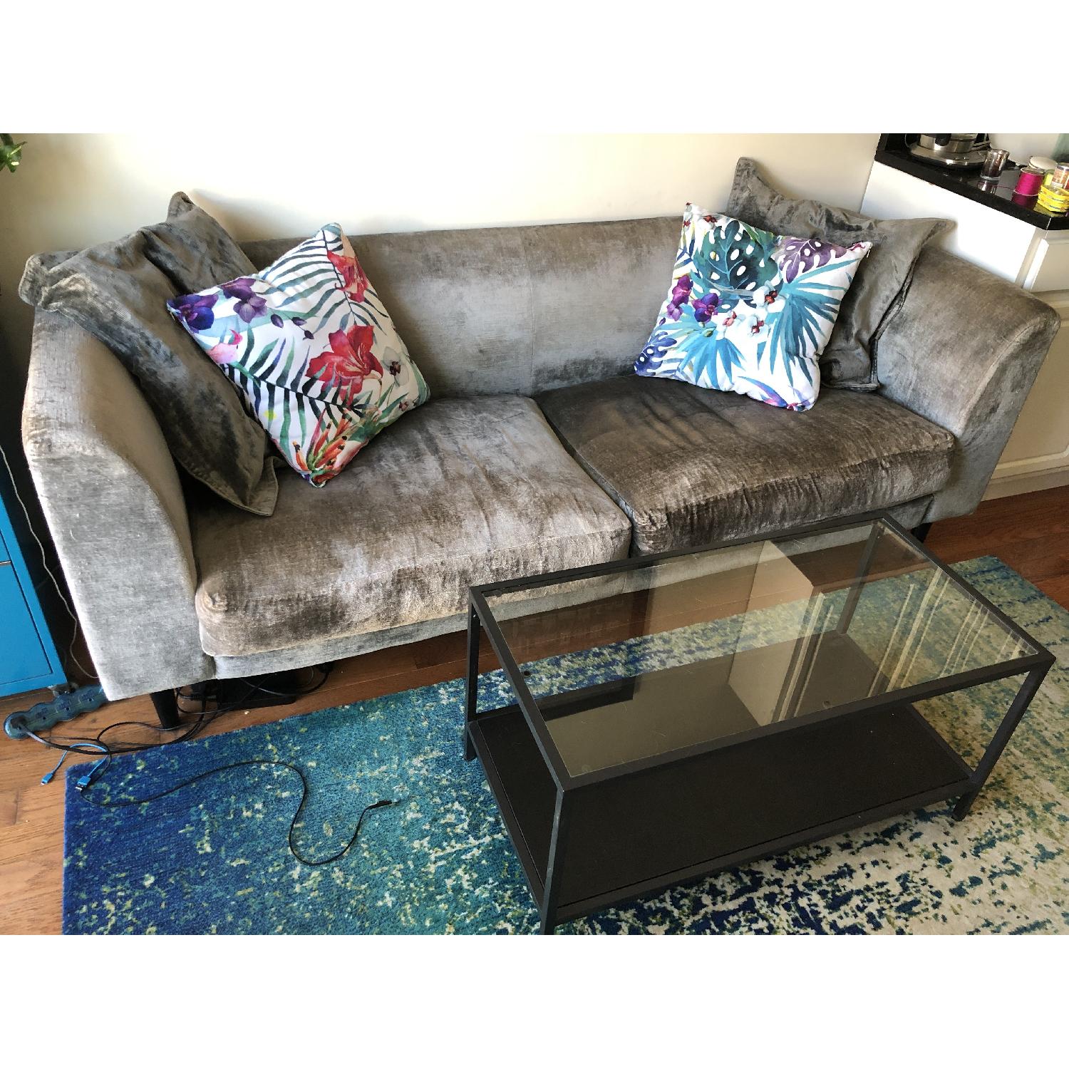 Sofa.com Margot Gray Crushed Velvet Sofa - image-1