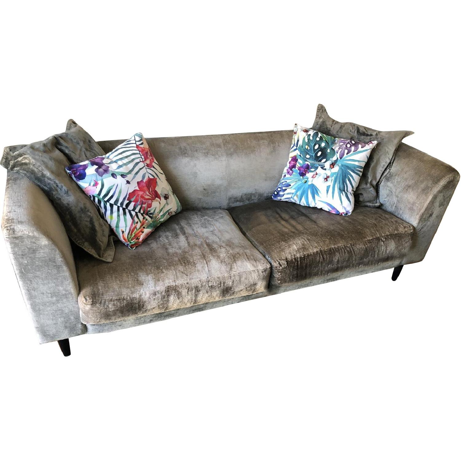 Sofa.com Margot Gray Crushed Velvet Sofa - image-0