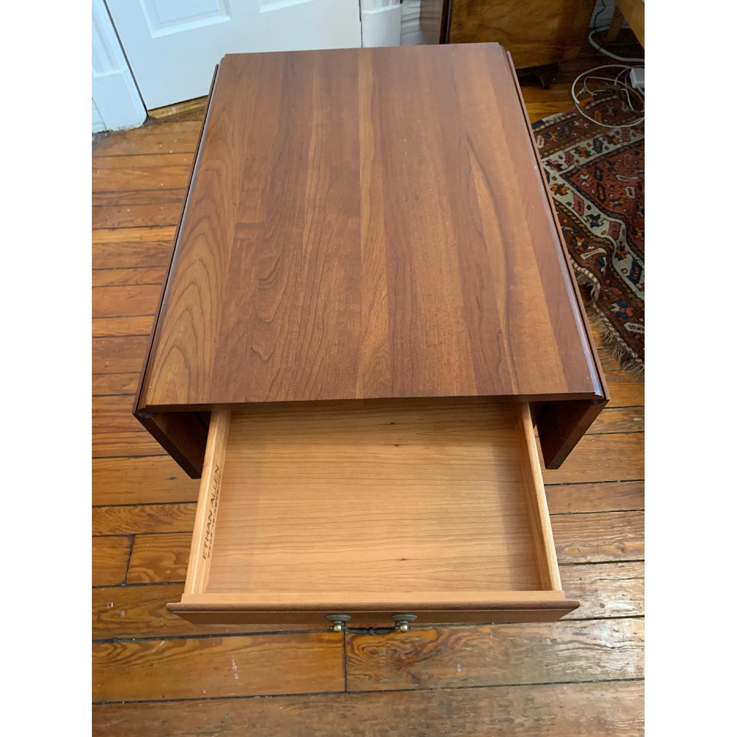 Ethan Allen Drop Leaf Small Table - image-4