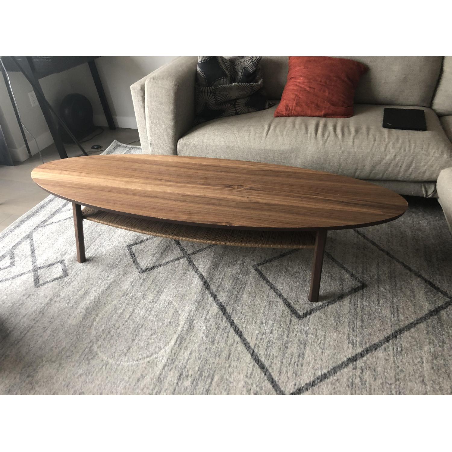 Ikea Stockholm Brown Oval Coffee Table - image-1