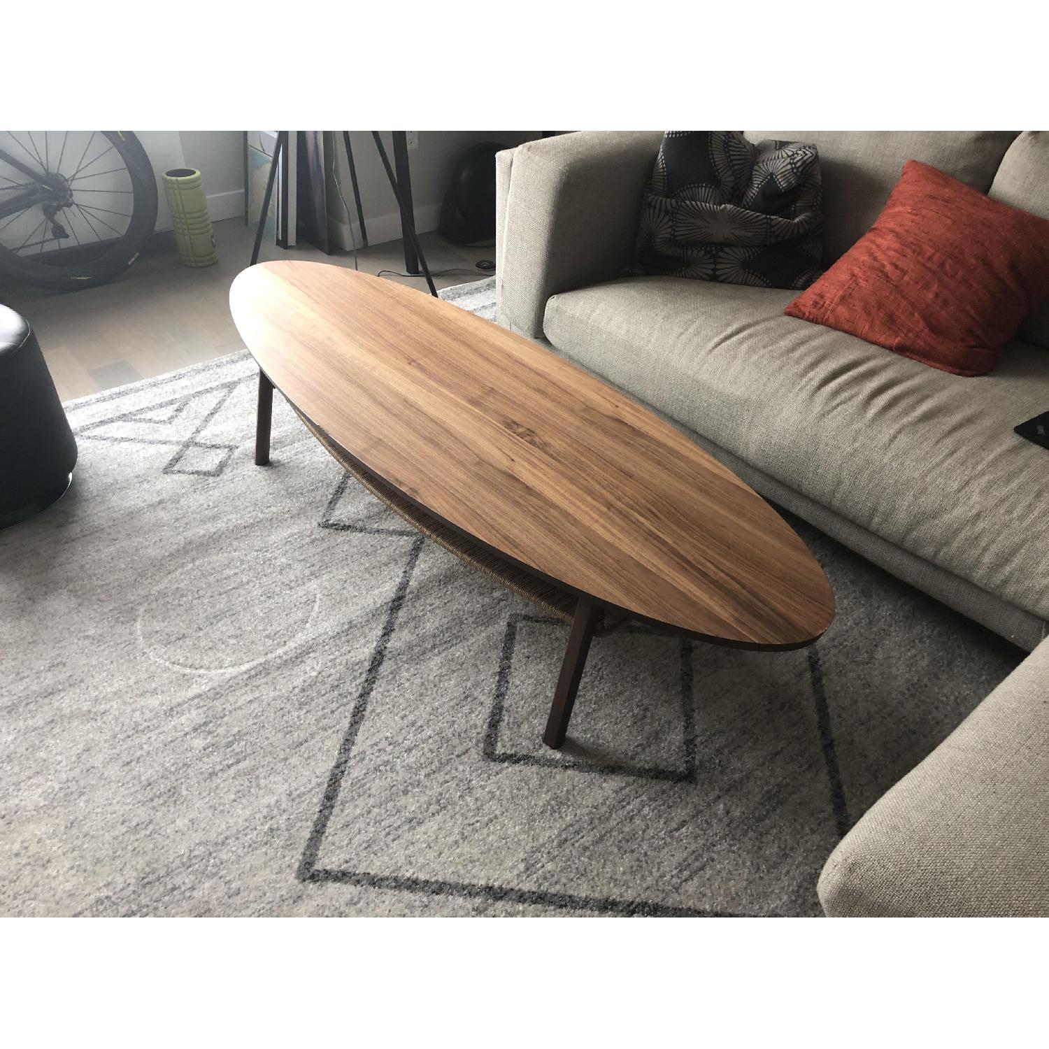 Ikea Stockholm Brown Oval Coffee Table - image-3