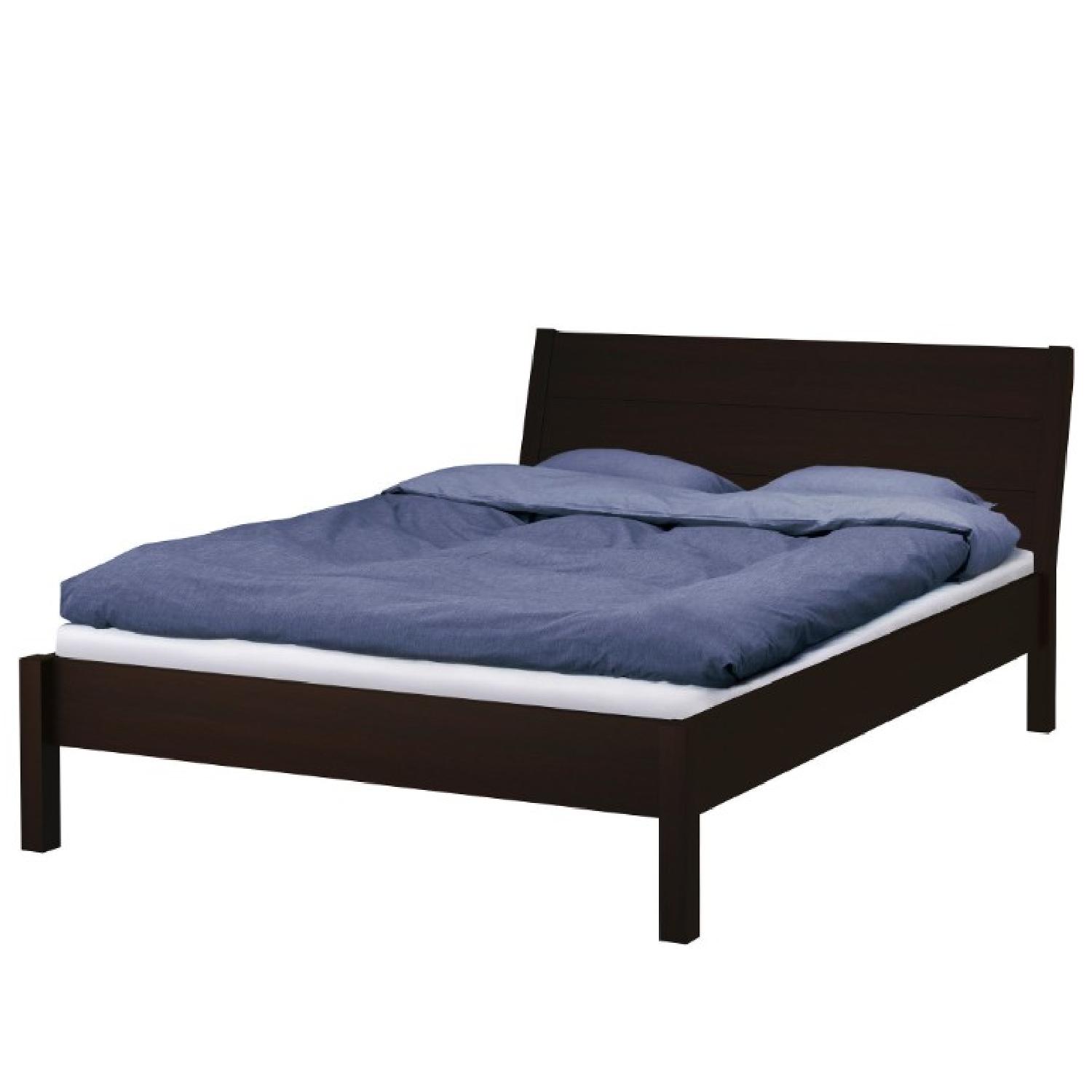 Ikea Nyvoll Queen Bed Frame AptDeco