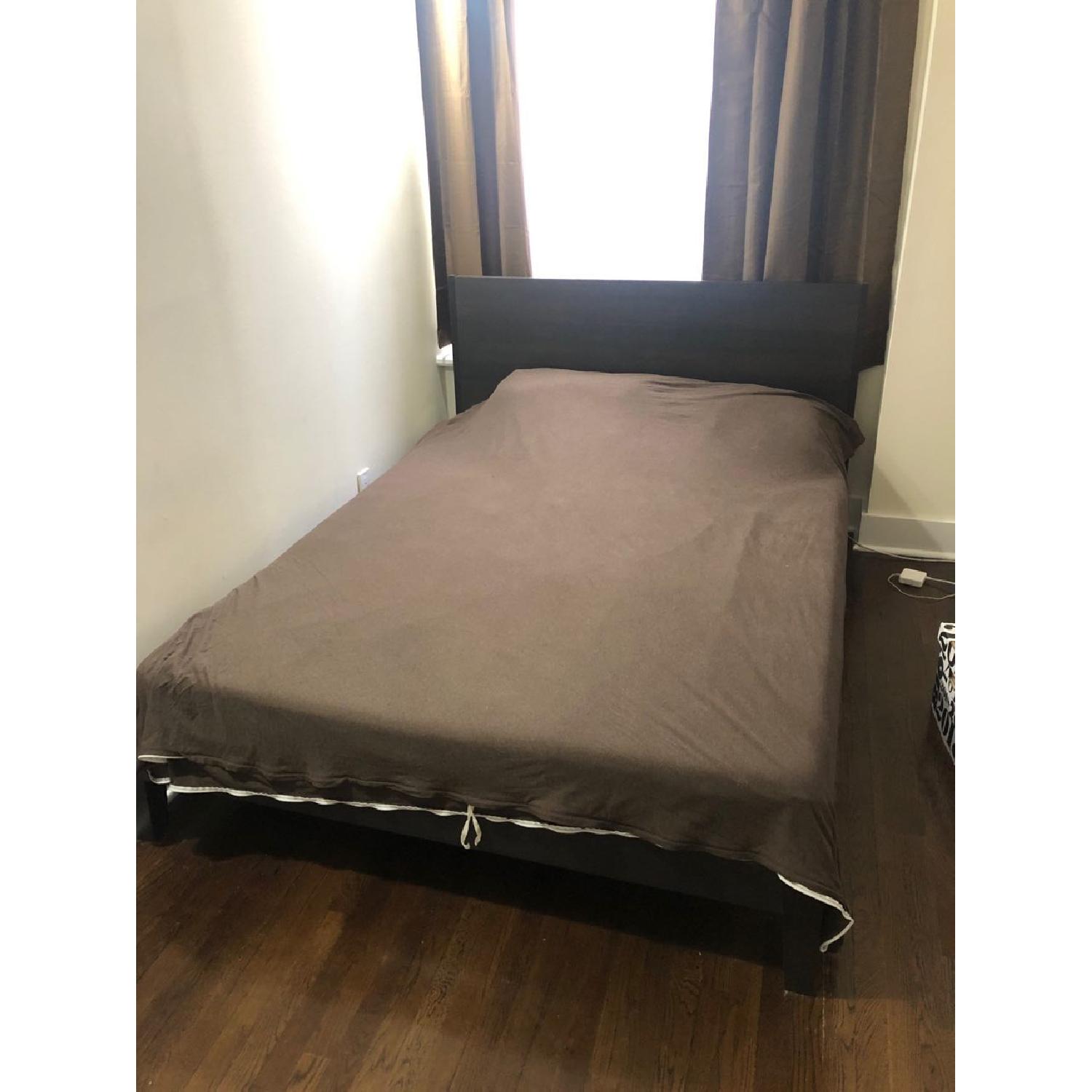 Ikea Nyvoll Queen Bed Frame AptDeco