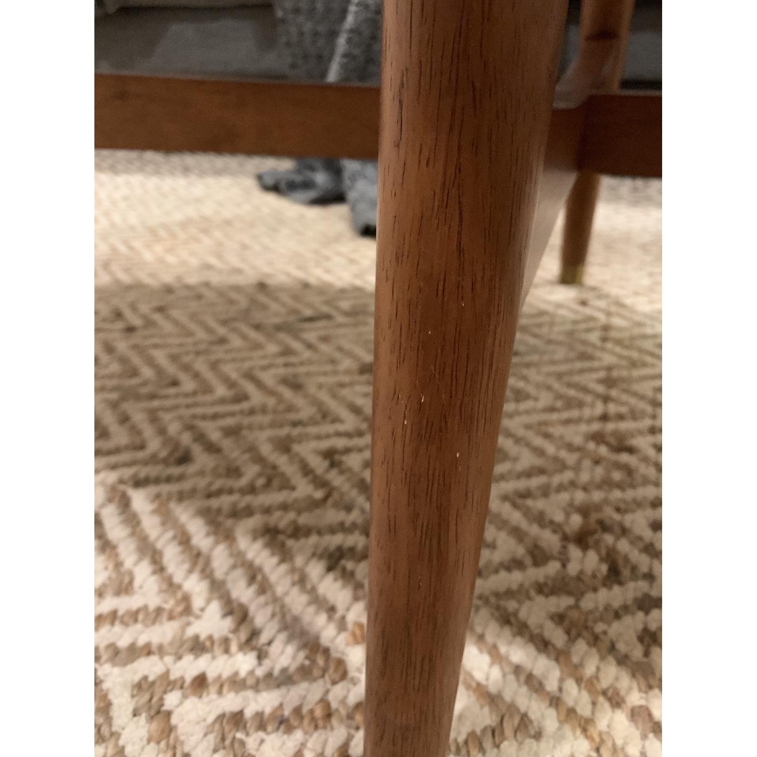 West Elm Reeve MidCentury Marble Top Oval Coffee Table AptDeco