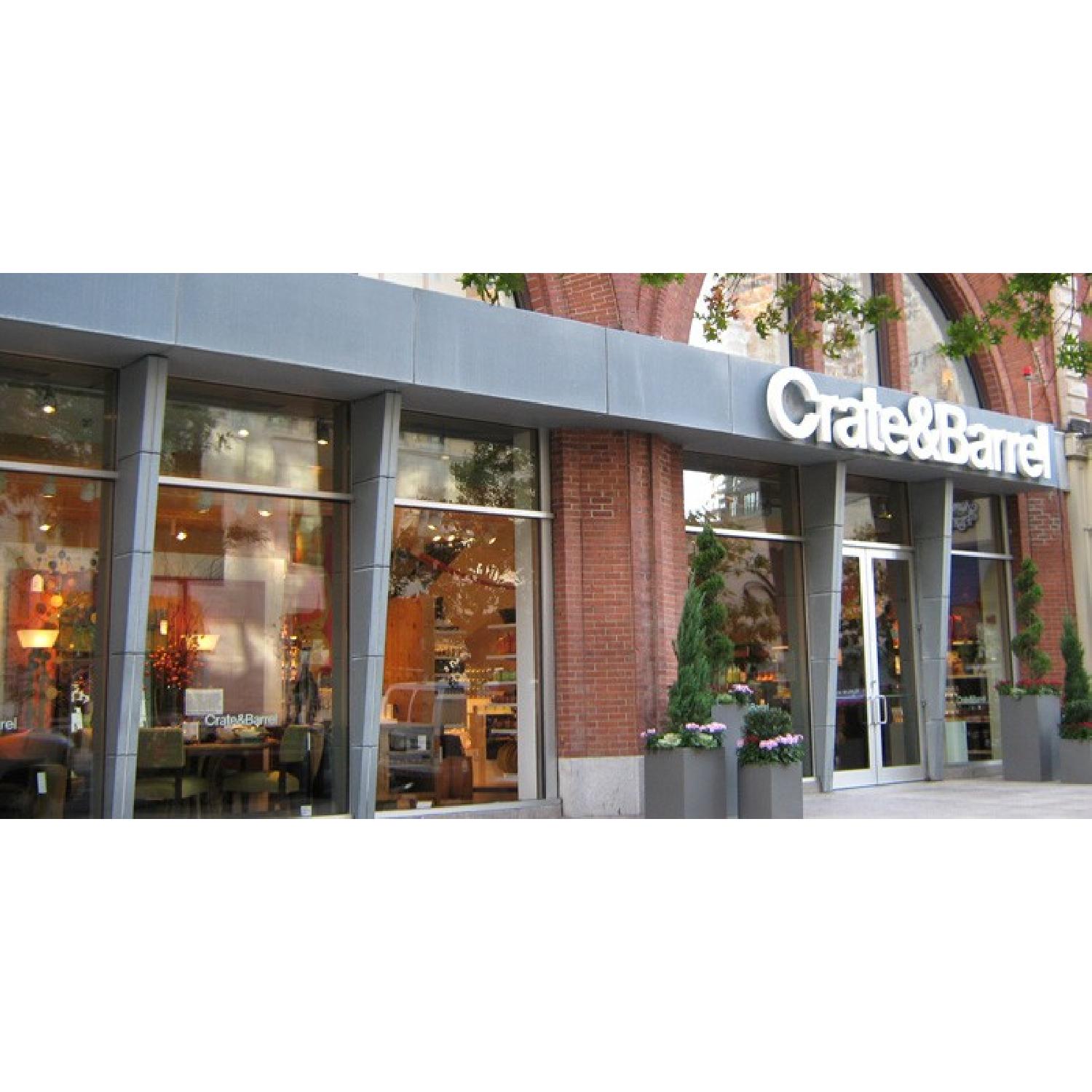 Crate & Barrel Black Wood Console Table - image-3