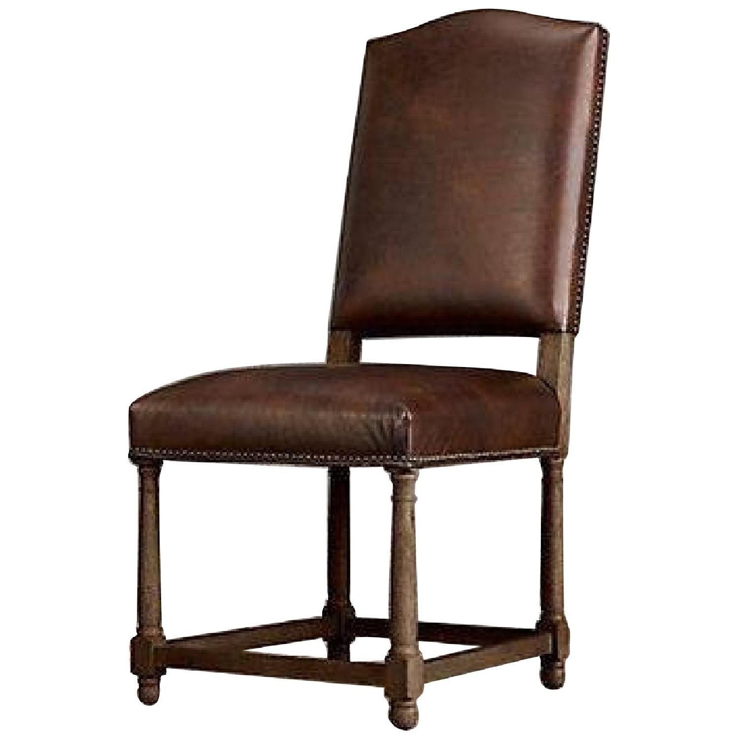 Restoration Hardware Leather Dining Chairs AptDeco