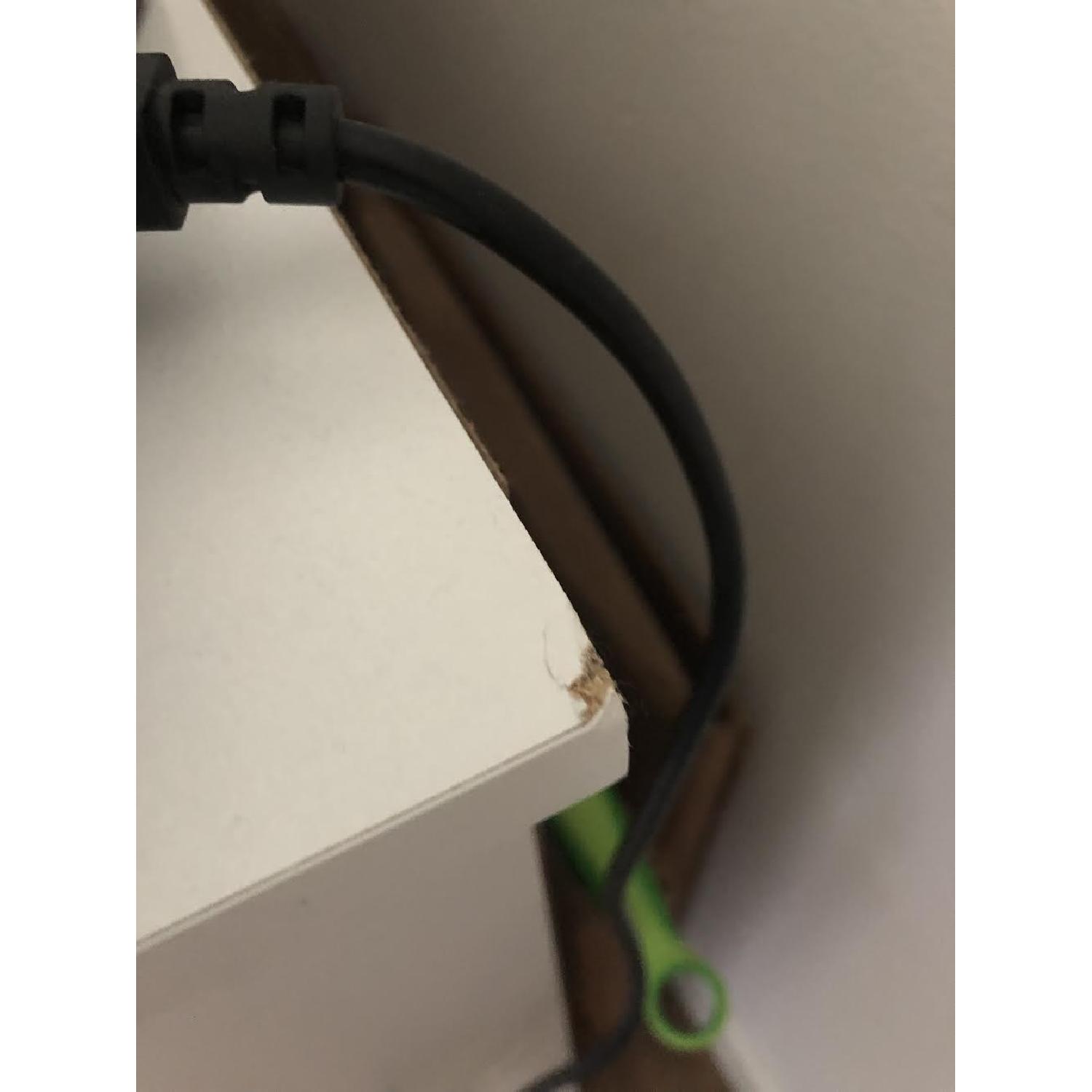 White Six Drawer Dresser w/ Silver Handles - image-3