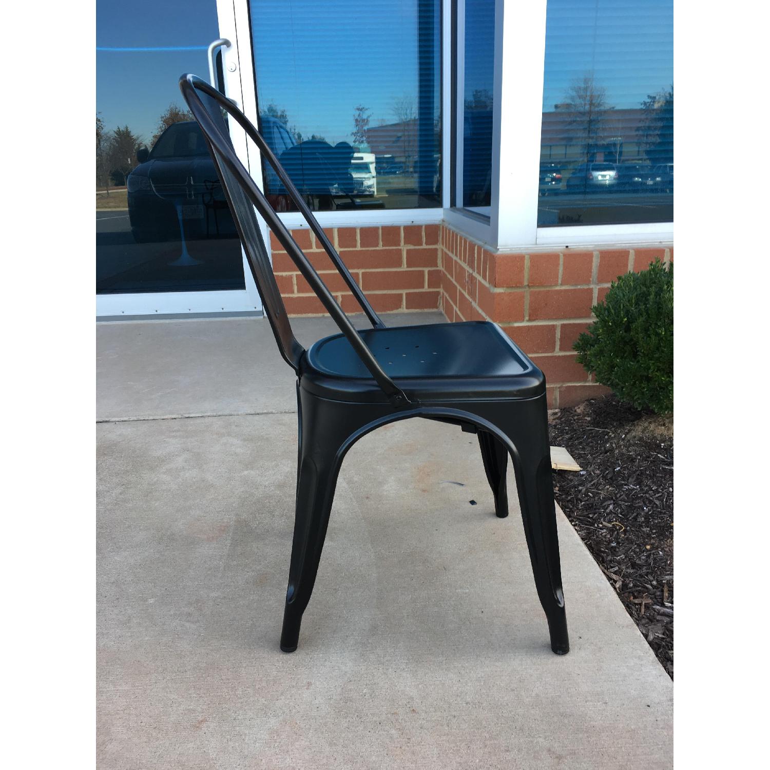 Tolix Style Dining Chair in Mat Black - image-3