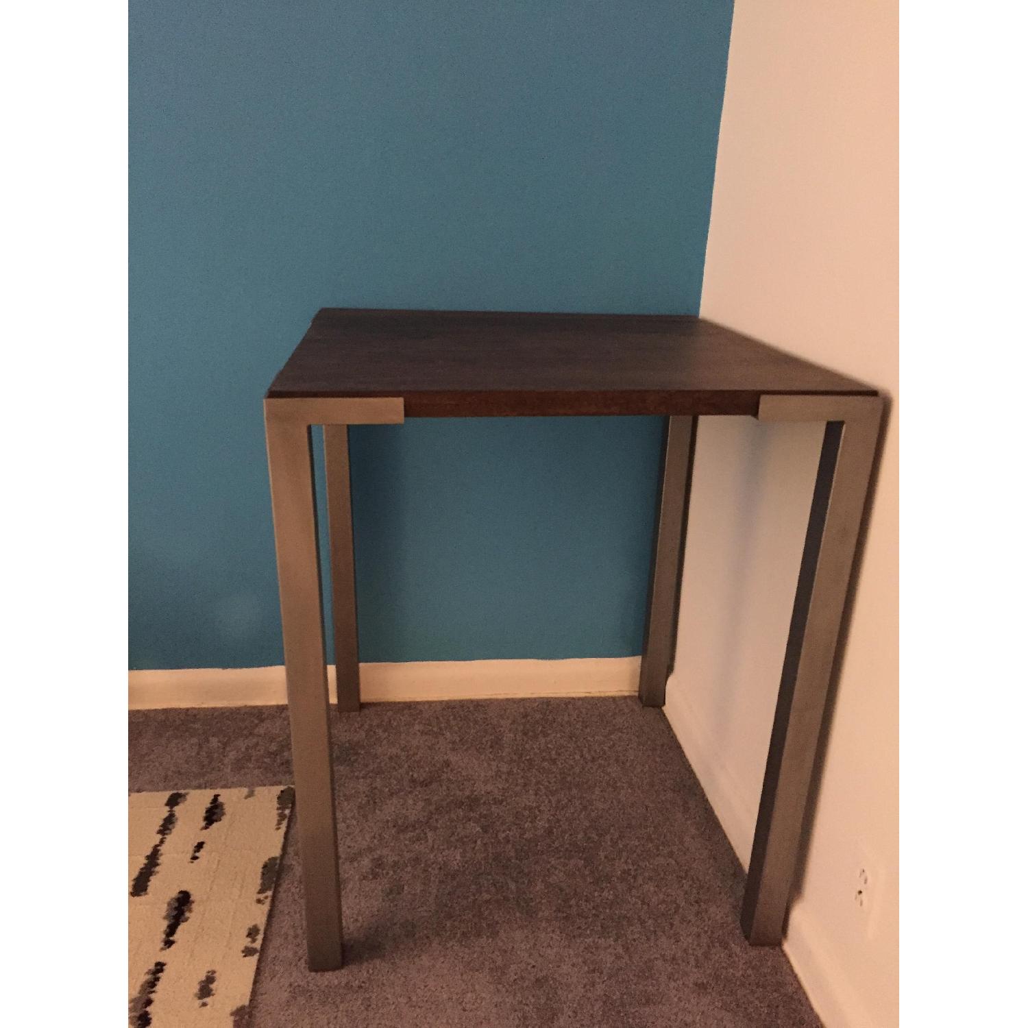 CB2 Wood & Metal Bar Counter Top Table - image-3