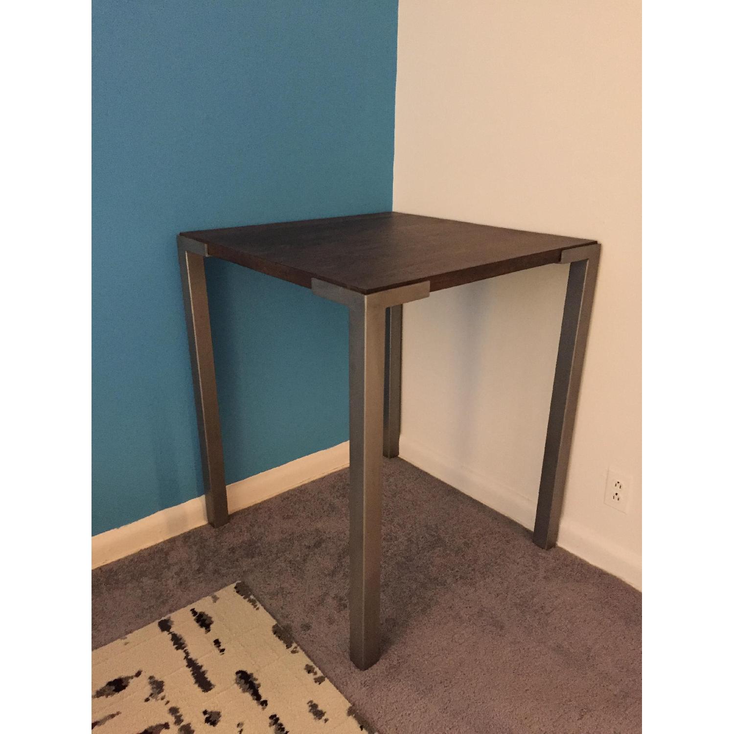 CB2 Wood & Metal Bar Counter Top Table - image-4