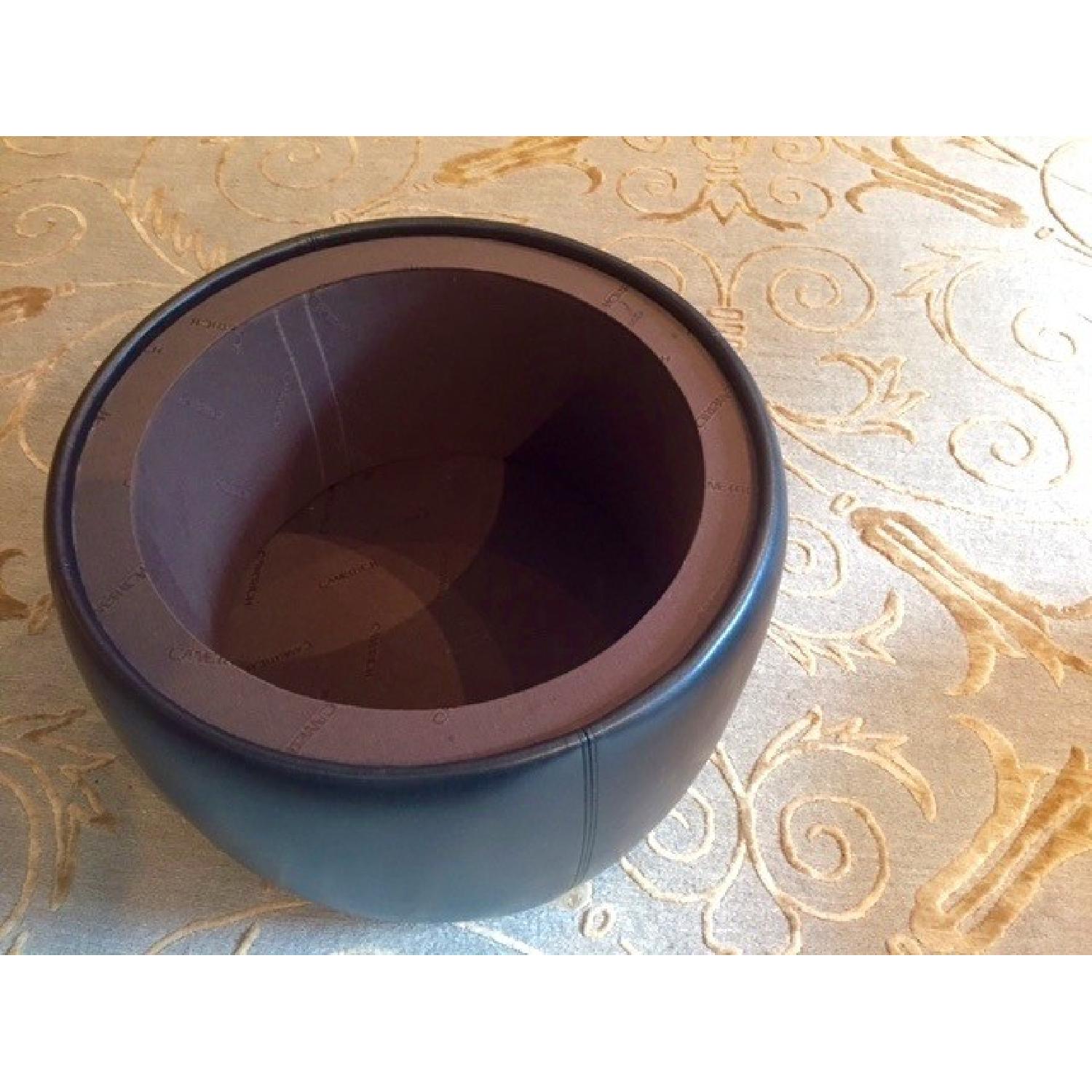 Camerich Leather Drum Ottoman - image-3