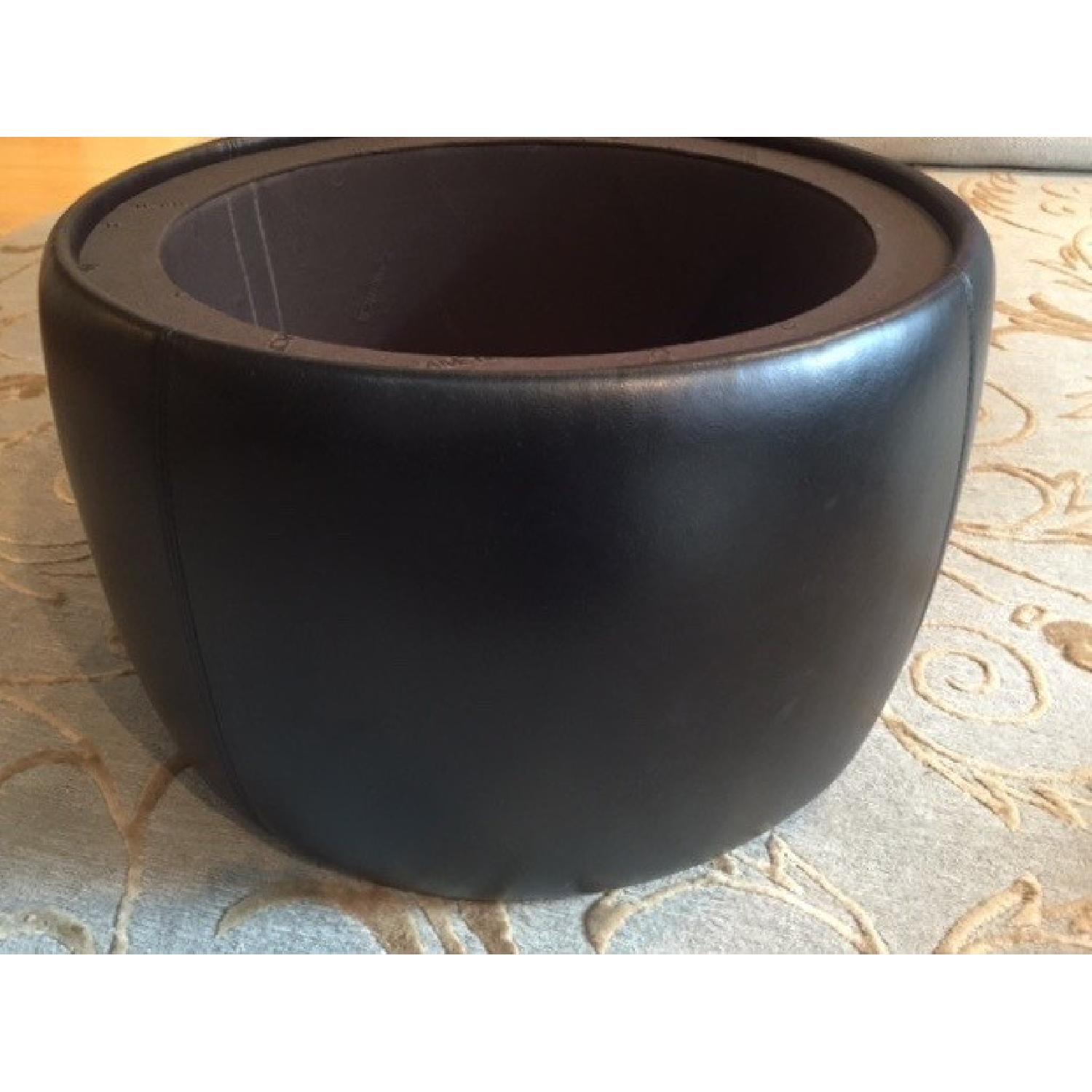 Camerich Leather Drum Ottoman - image-4