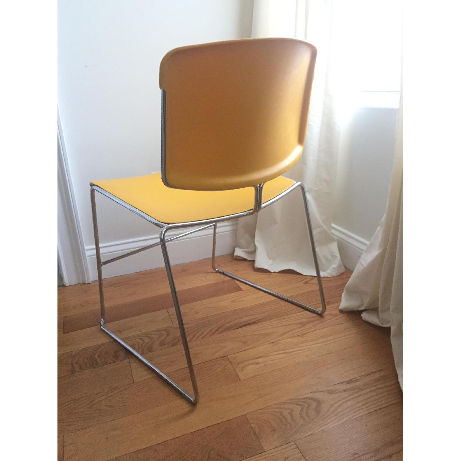 Steelcase Stacking Chairs in Yellow - image-1
