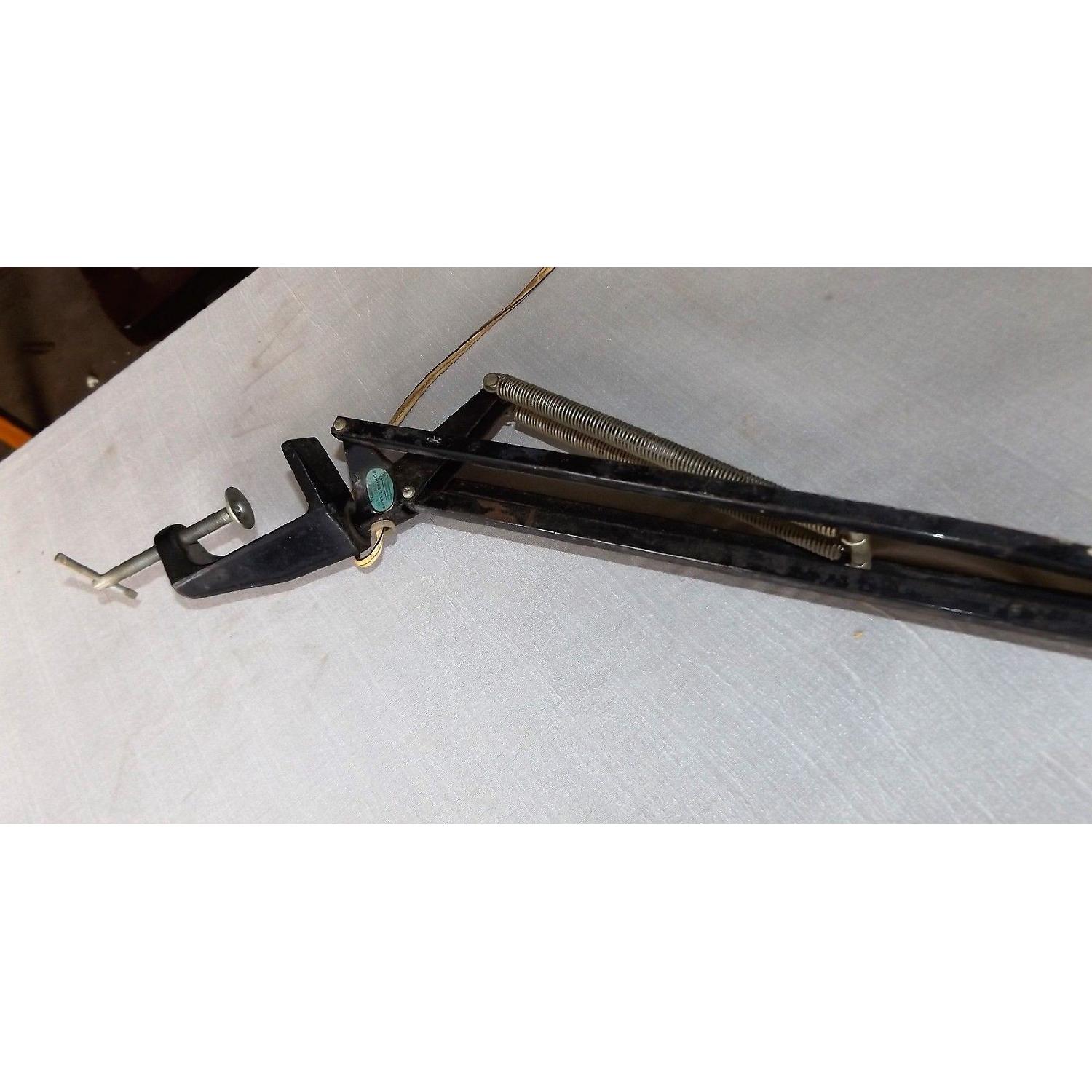 Vintage Clamp Base Swingarm Spring-Loaded Table Work Lamp - image-6