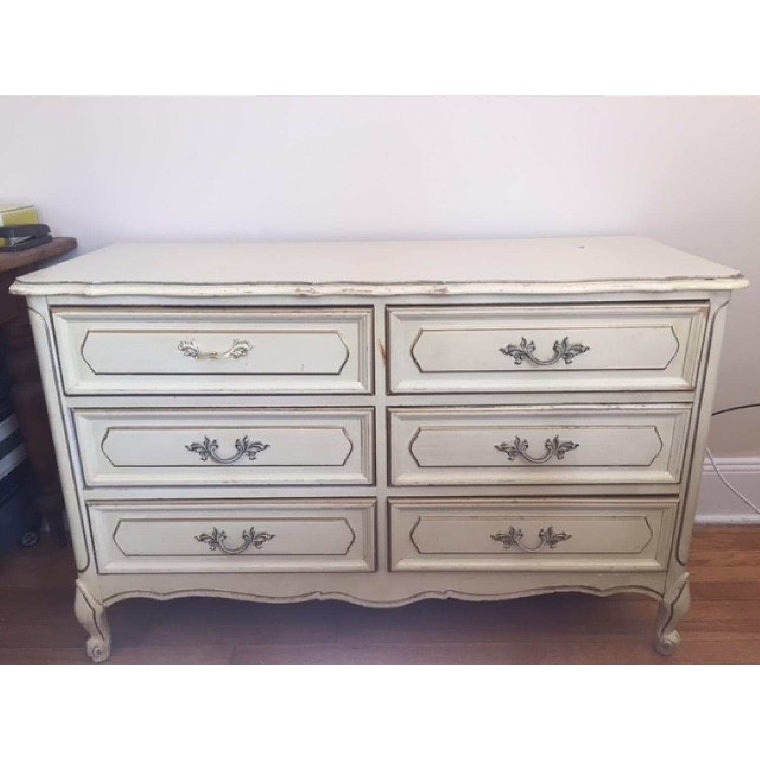 Bedside Table w/ Storage + Six Drawer Dresser - image-6