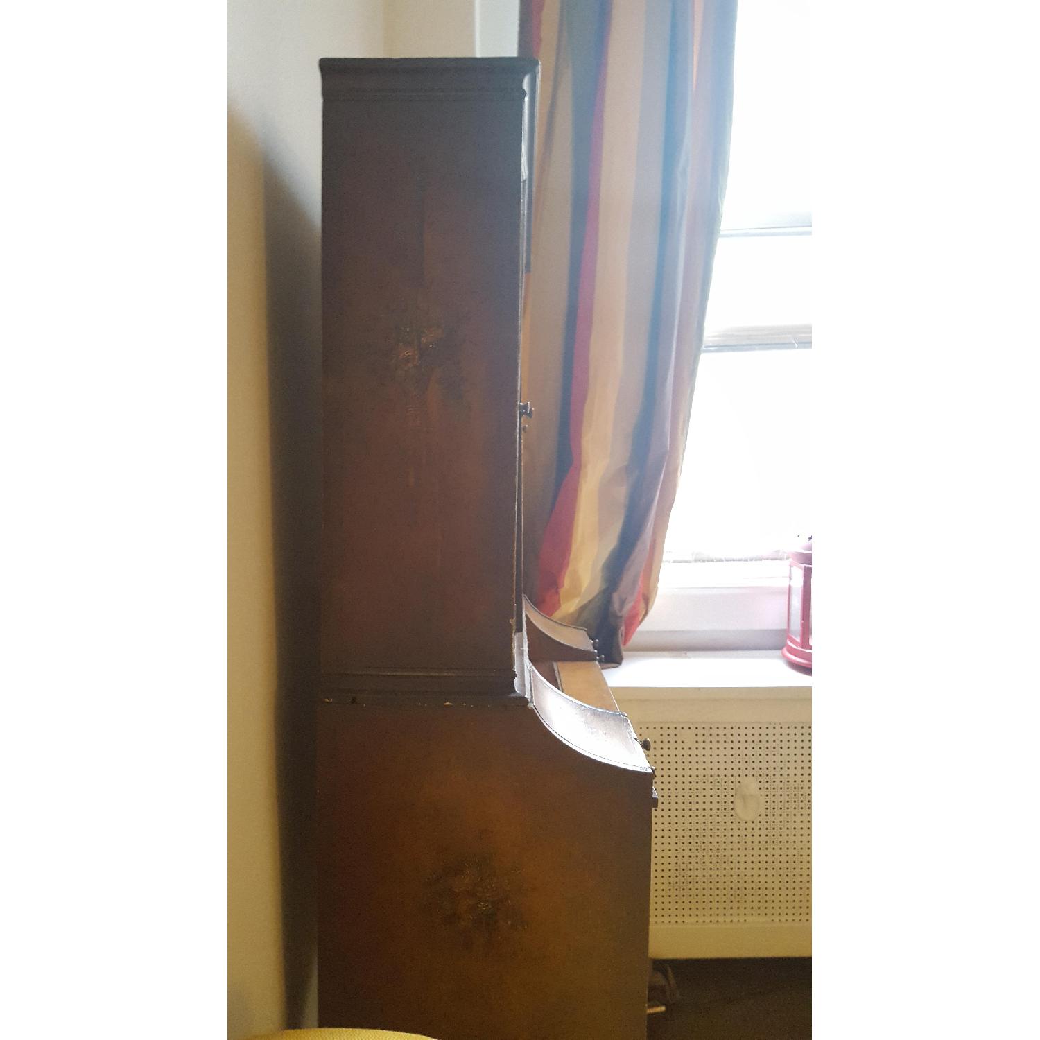 Antique Hand-Painted French Secretary Desk - image-2