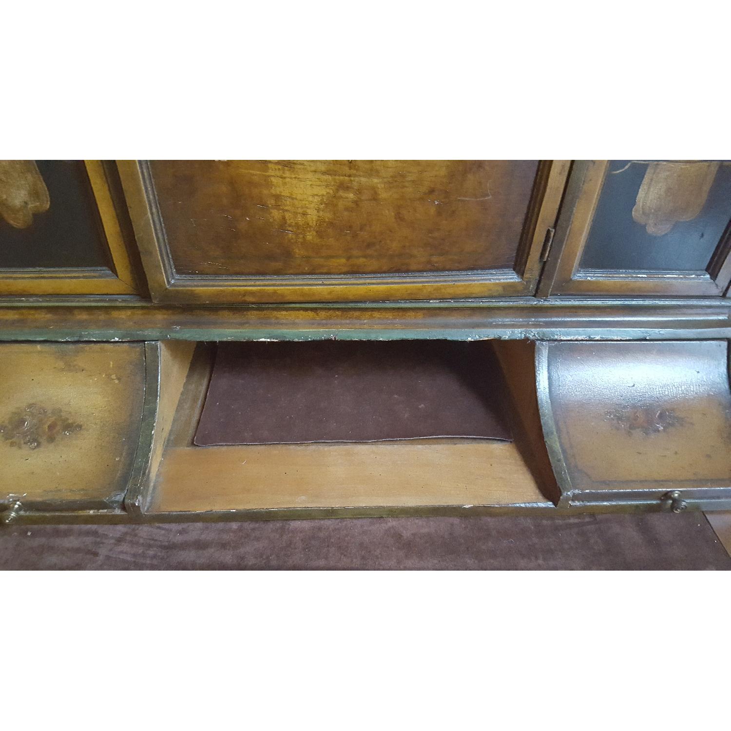 Antique Hand-Painted French Secretary Desk - image-11