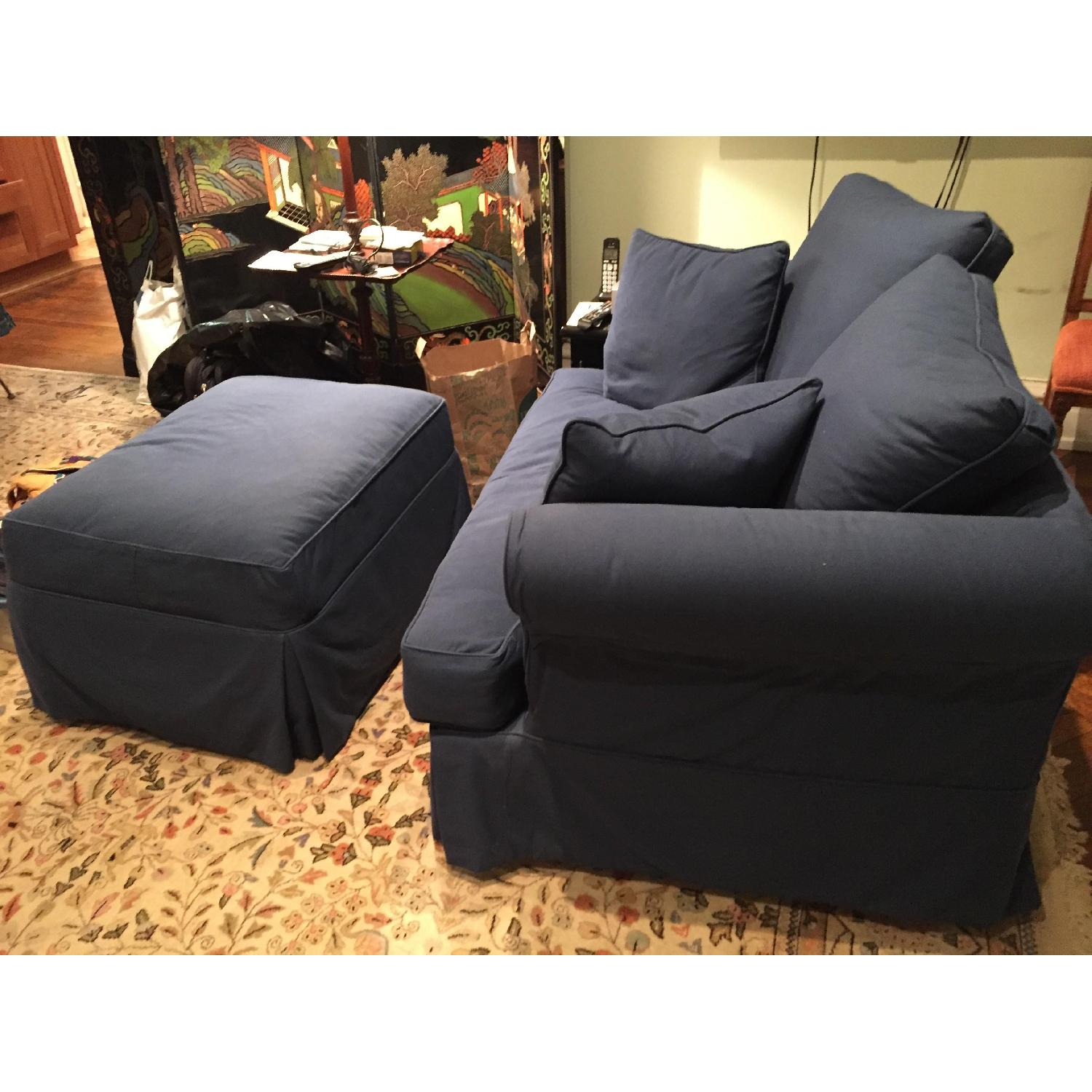 Jennifer Convertibles Sleeper Chair/Sofa & Ottoman - image-2