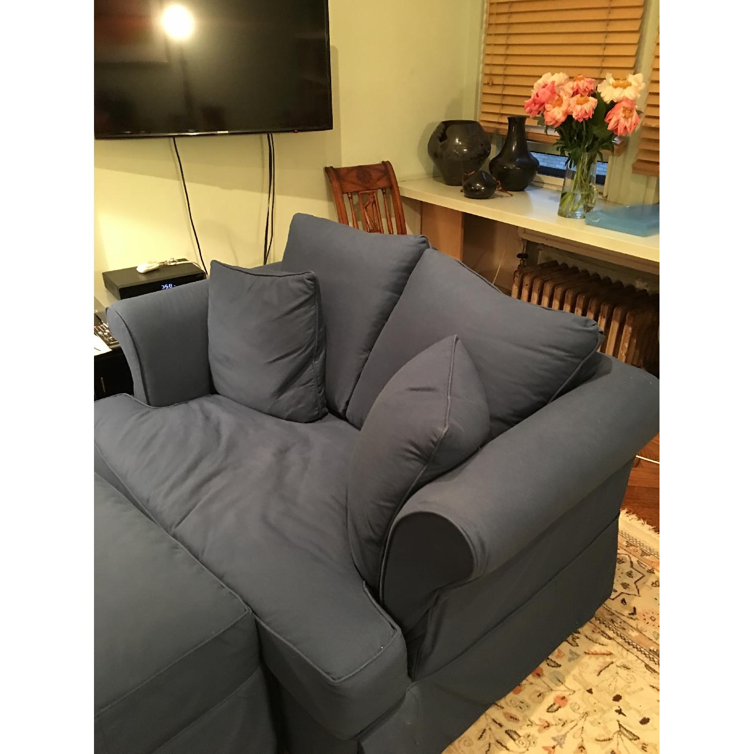 Jennifer Convertibles Sleeper Chair/Sofa & Ottoman - image-7