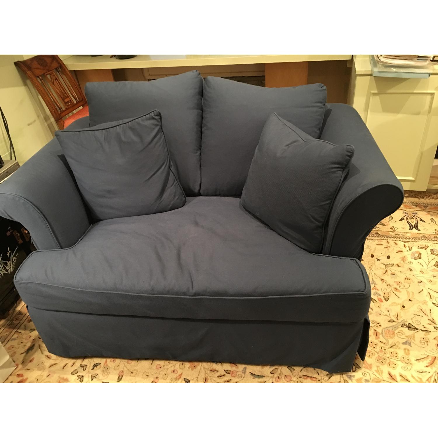 Jennifer Convertibles Sleeper Chair/Sofa & Ottoman - image-8