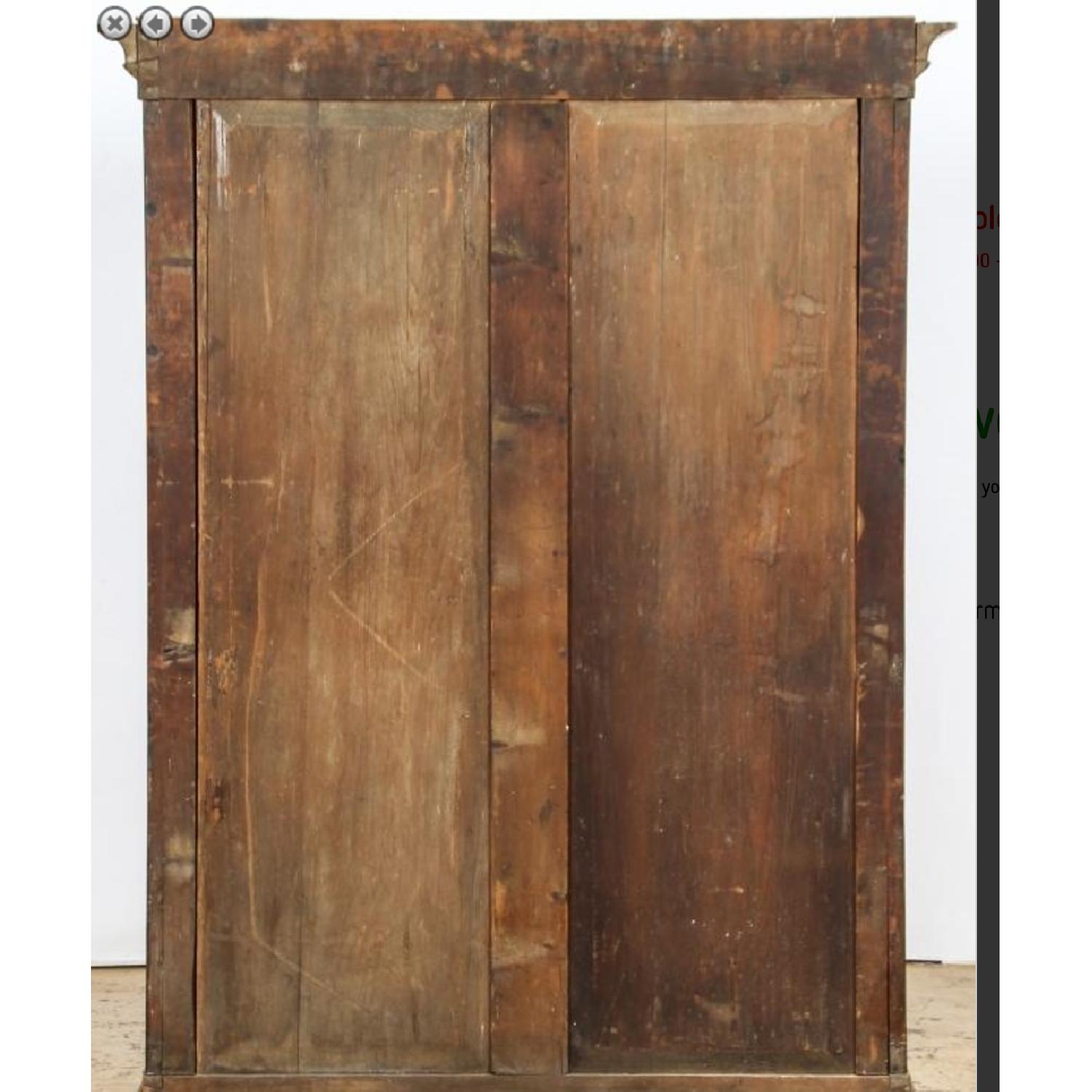 19th Century Biedermeier Antique Walnut Wardrobe/Armoire - image-4