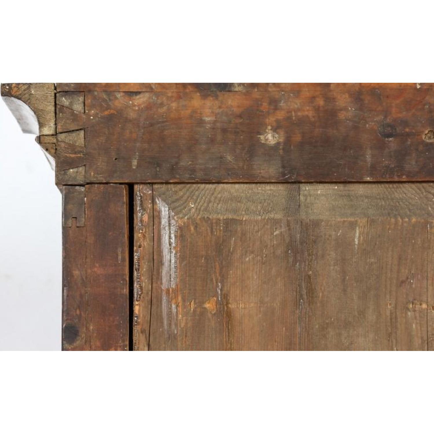 19th Century Biedermeier Antique Walnut Wardrobe/Armoire - image-6