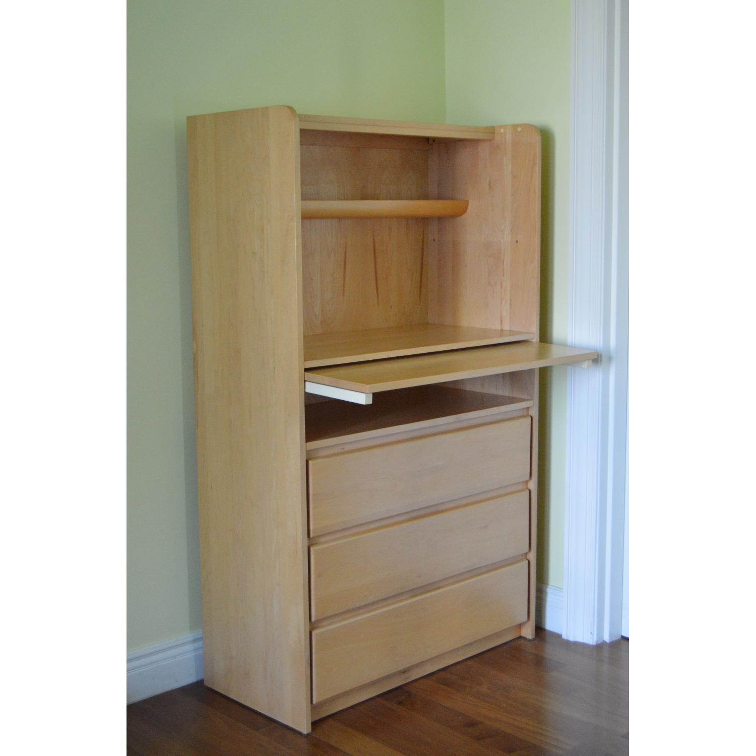 Bellini Furniture Dresser w/ Changing Table Converts To Bookcase w/ Desk - image-2