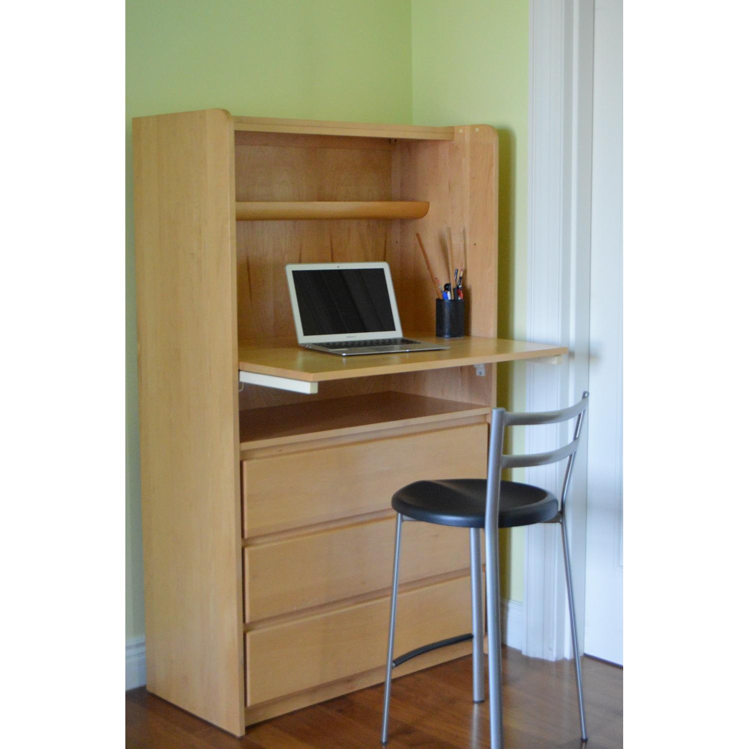 Bellini Furniture Dresser w/ Changing Table Converts To Bookcase w/ Desk - image-6