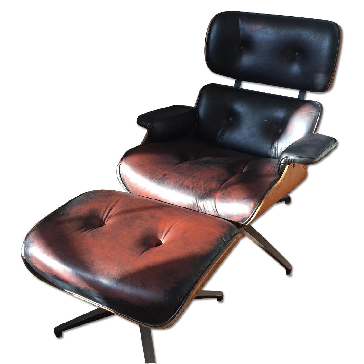 Period Replica Eames Lounge Chair & Ottoman - image-0