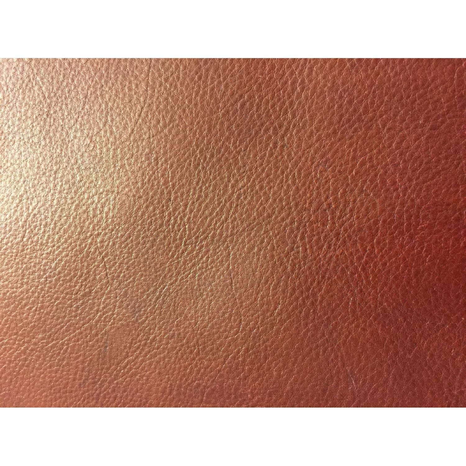 Henredon Red Leather Armchair - image-5